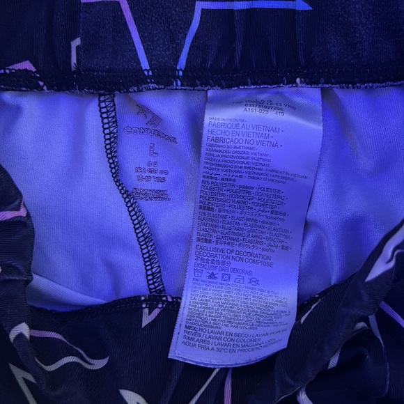 Girls rainbow star converse leggings large - Picture 2 of 2